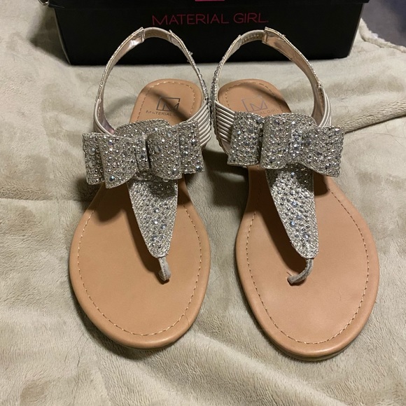 Shoes - Material Girl Shayleen Open Toe T-Strap Sandals